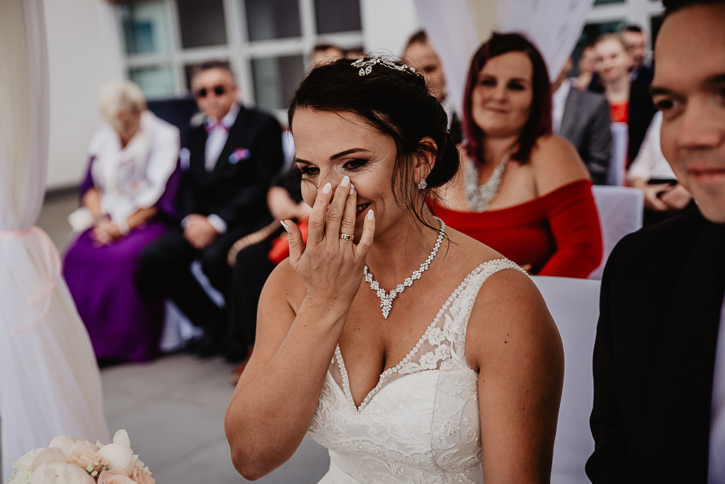 łzy wzruszenia fotograf na ślub Trójmiasto