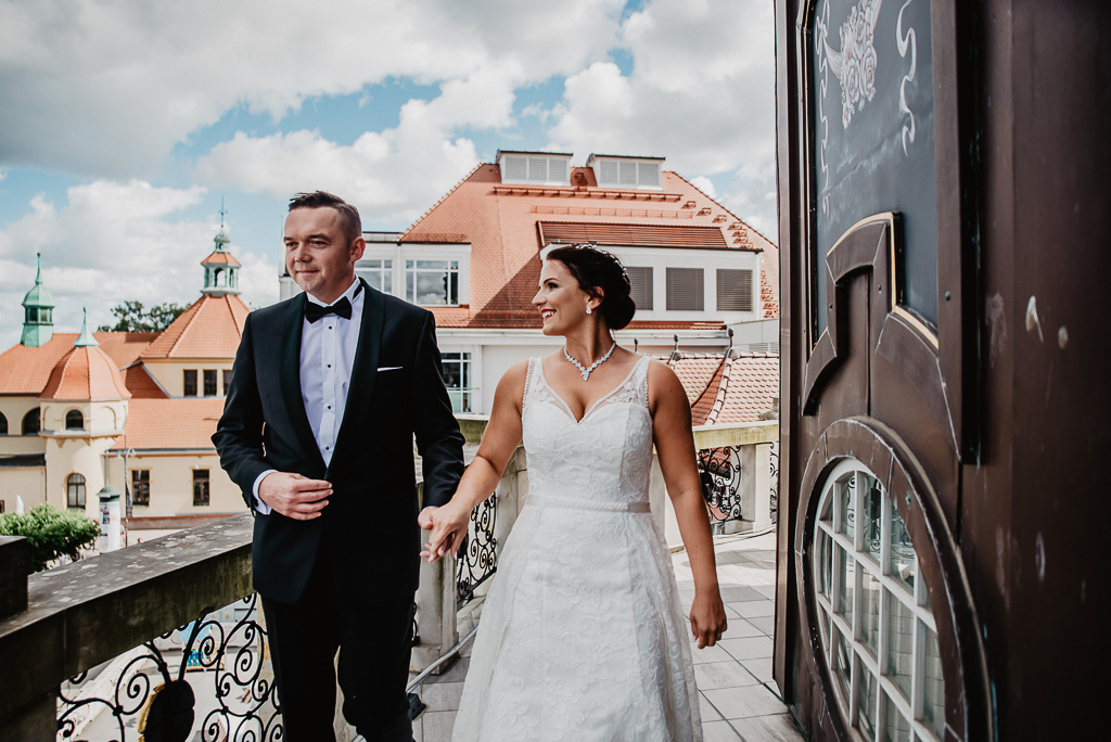 spotkanie narzeczonych tuż przed ślubem hotel sheraton Sopot fotograf na ślub