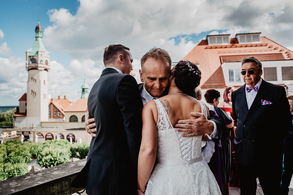 błogosławieństwo rodziców przed ślubem pary młodej Trójmiasto fotografia