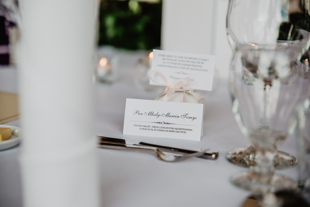 winietki na stół pary młodej wesele Trójmiasto