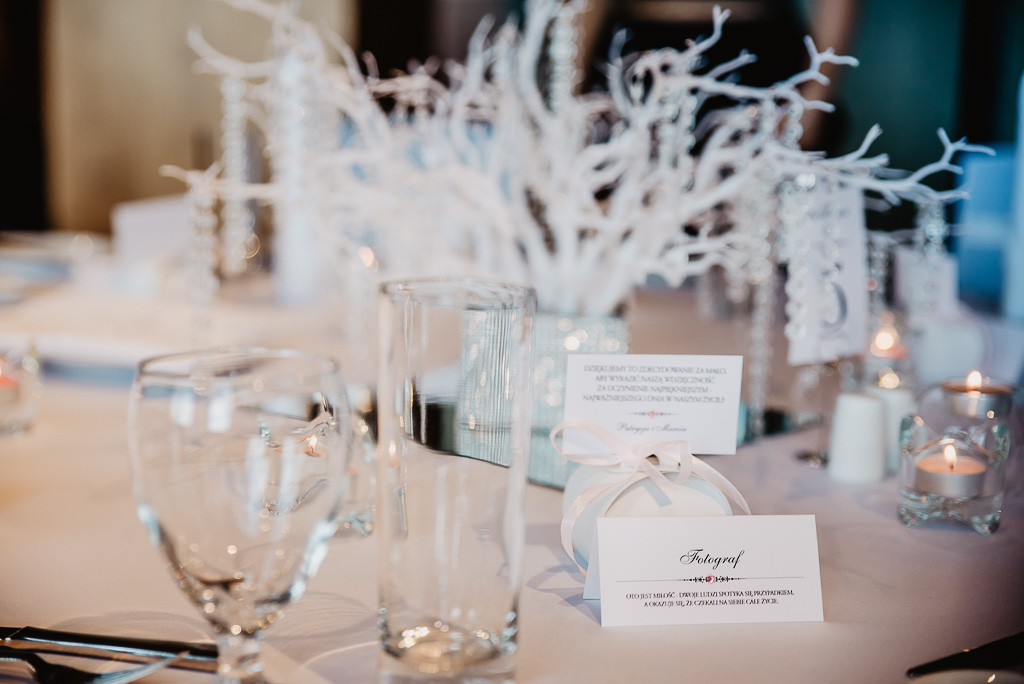 ozdoby na stół pary młodej wesele Trójmiasto