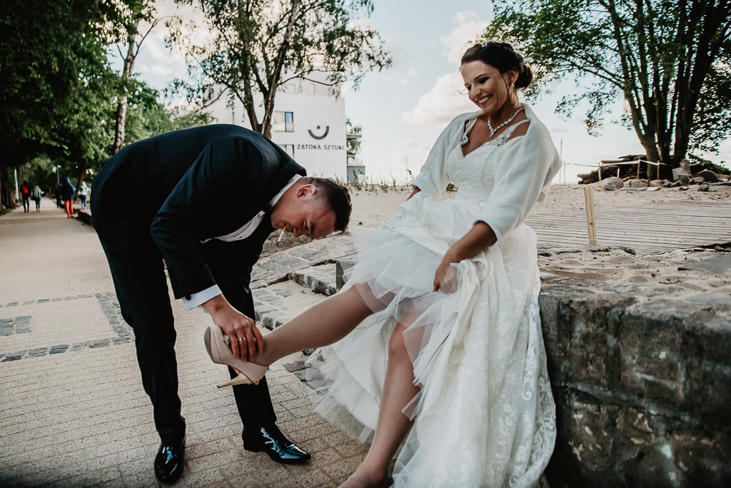 ślubna sesja plenerowa w Sopocie fotograf