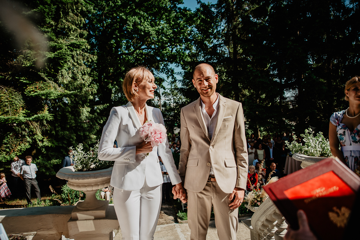 przysięga na ceremonii ślubnej w plenerze