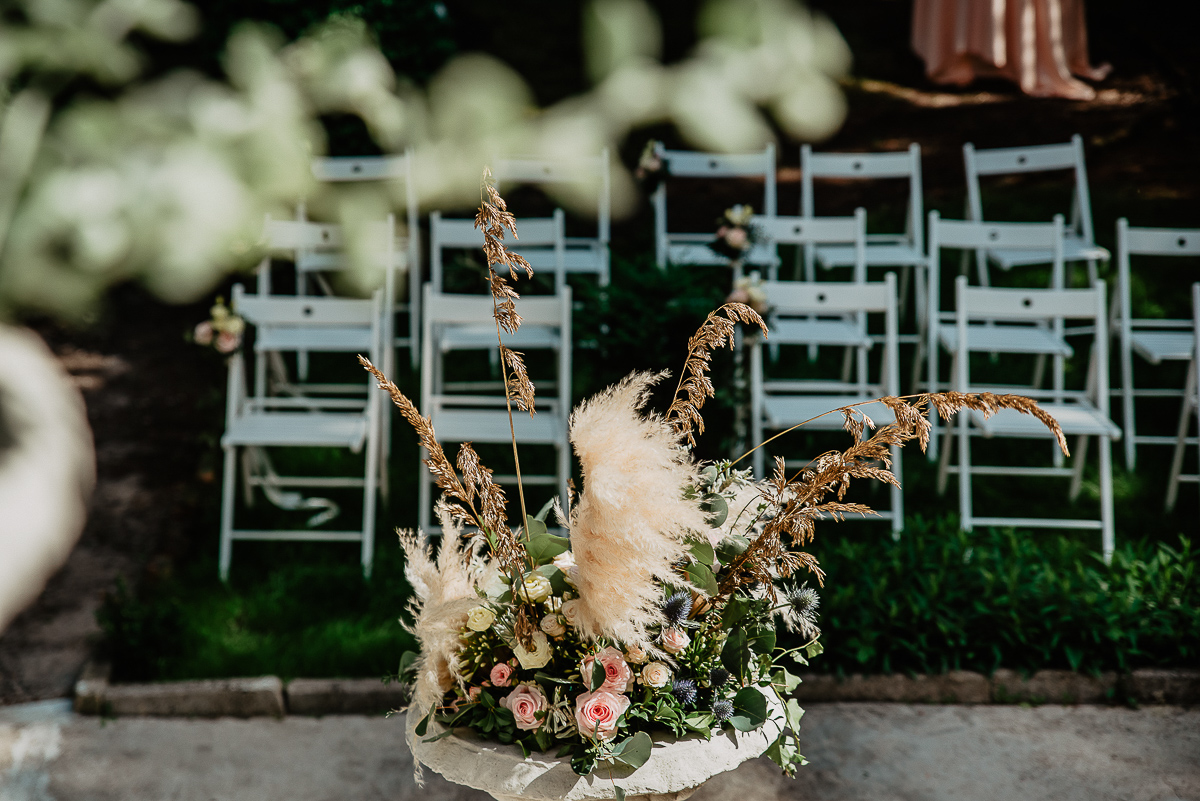 kwiaty na ślub w plenerze Gdańsk Oliwa