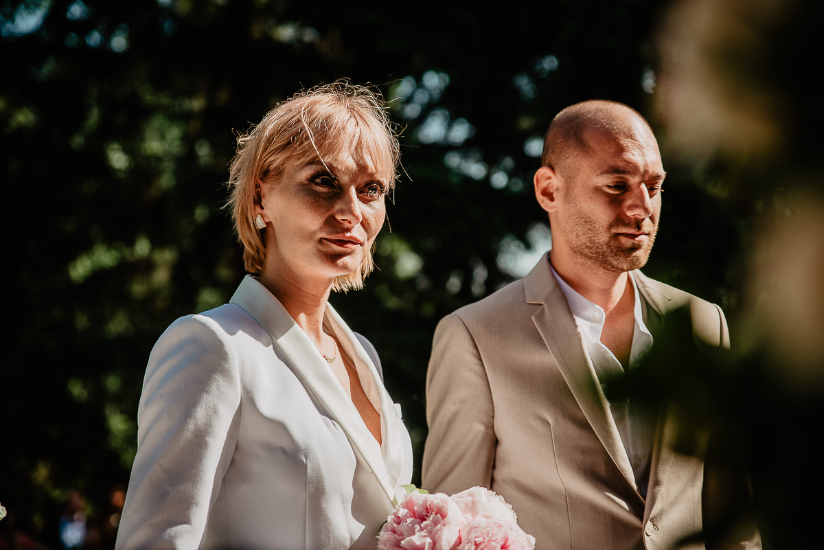 przysięga na ceremonii ślubnej w plenerze