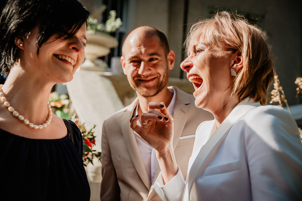 emocje podczas ślubu w plenerze Gdańsk